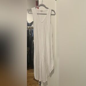 Never worn white cotton racerback dress in size M